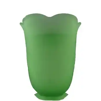 (image for) Bagley #3025 Art Deco Uranium Green Glass 'Tulip' Vase
