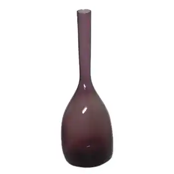 (image for) Elme 70s Scandinavian Purple Glass 'Flattened' Vase