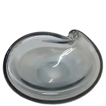 (image for) Gullaskruf Smoky Glass Bowl by Hugo Gehlin - Signed