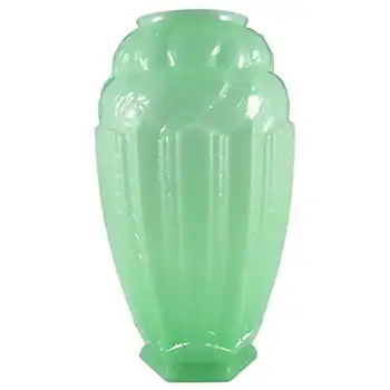 (image for) Jobling #B1 RARE 1930's Art Deco Uranium Glass 'Lambton' Vase