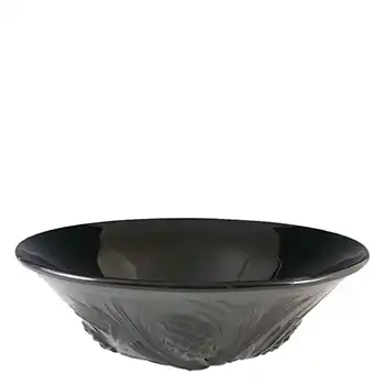 (image for) Jobling #5000 Jet Black Art Deco Glass Fircone Bowl