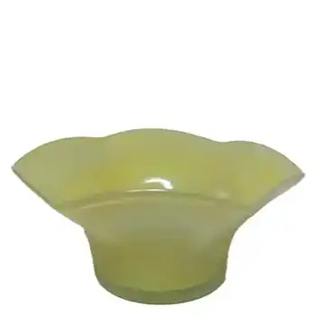 (image for) Nazeing? Clouded Mottled Yellow Bubble Glass Bowl