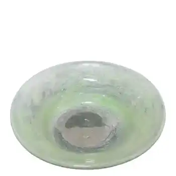 (image for) Nazeing 1950's Clouded Green Bubble Glass Bowl