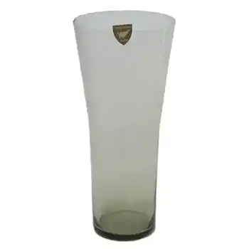 (image for) Orrefors Swedish Smoky Glass Vase - Labelled