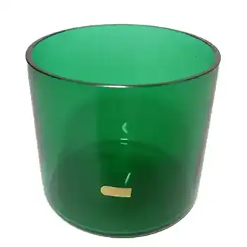 (image for) Pukeberg Swedish Green Glass Vase - Labelled