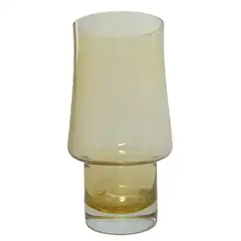 (image for) Riihimaki / Riihimaen Lasi Oy Finnish Amber Glass Vase