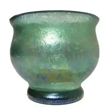 (image for) Royal Brierley Green Glass 'Studio' Vase - Marked
