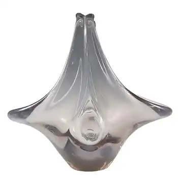 (image for) Skrdlovice #51100 Czech Pink & Blue Glass Bowl by Jan Beránek