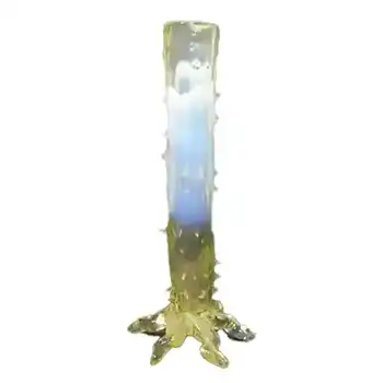 (image for) John Walsh Victorian Vaseline/Uranium Glass Thorn Vase