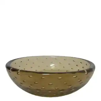(image for) Venini Murano Amber Glass Bubble Bowl by Carlo Scarpa