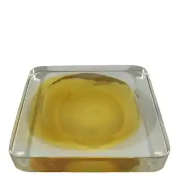 (image for) Venini Murano Amber Glass Slab Bowl - 3 Line Acid Stamp