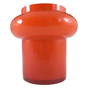 (image for) Alsterfors #S5013 Red Cased Glass Vase Signed Per Olof Ström '68