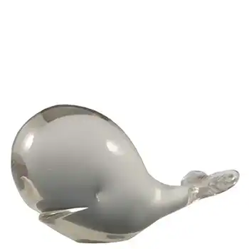 (image for) Wedgwood Clear Glass Whale Paperweight RSW234 - Marked