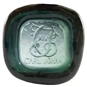 (image for) PLUS Glashytta 1970s Turquoise Glass Bowl - Richard Duborgh