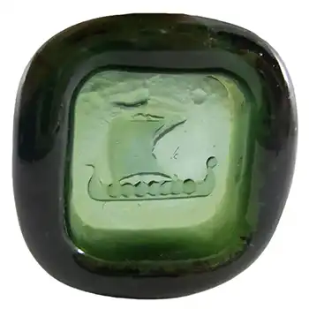 (image for) PLUS Glashytta 1970s Green Glass Bowl - Richard Duborgh