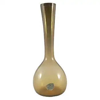 (image for) Eneryda Swedish Amber Glass Bottle Vase - Labelled