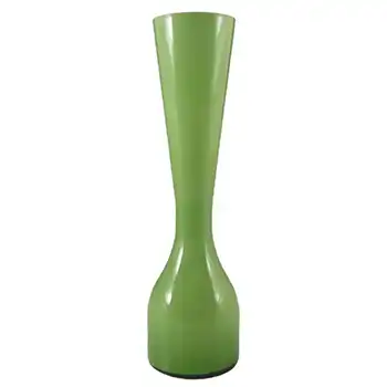 (image for) Empoli 1970's Italian Green Cased Glass Vase