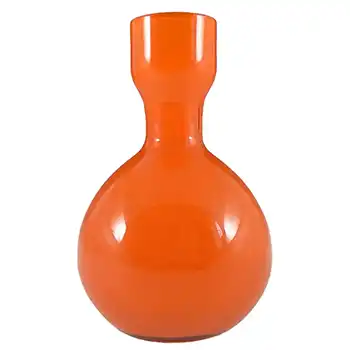 (image for) Elme 1970's Swedish/Scandinavian Orange Cased Glass Vase