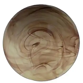(image for) Davidson #282 Art Deco 1930's Amber Cloud Glass Plate