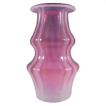 (image for) Prachen Pink + Opalescent Glass Vase - Josef Hospodka