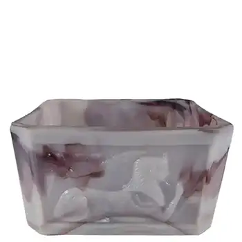 (image for) Davidson Malachite/Slag Glass Tutankhamun Bulb Bowl