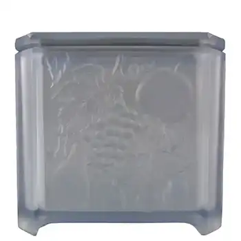 (image for) Art Deco Blue Glass Flower Bowl / Vase - Fruit Decoration