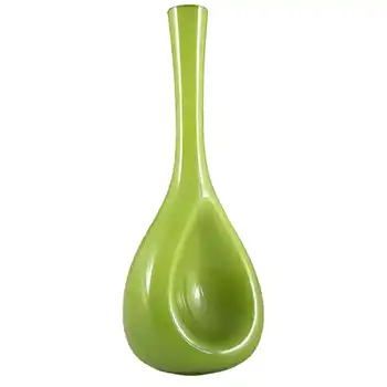 (image for) Elme Scandinavian Green Cased Glass Vase by Gunnar Ander