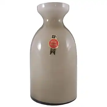 (image for) V.B. Opaline Florence Italian Empoli Glass Vase - Labelled