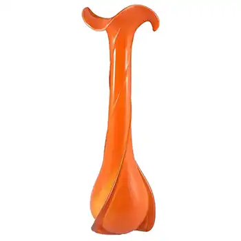 (image for) Vetreria Artigiana Sanminiatello Italian Empoli Orange Glass Vase