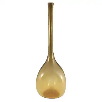 (image for) Massive Empoli Italian 1970's Amber Glass Vase