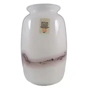 (image for) Holmegaard 'Sakura' White Glass 4.25" Vase by Michael Bang