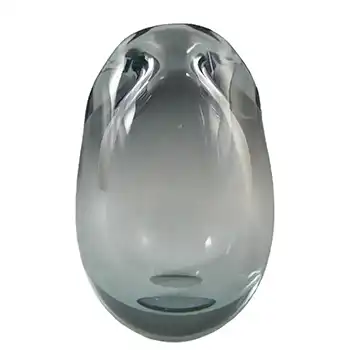 (image for) Holmegaard 'Torskemund' Blue Glass Vase by Per Lutken - Signed