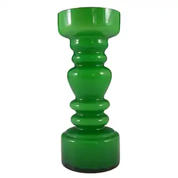 (image for) Japanese Green Cased Hooped Glass Vase - Swedish Style