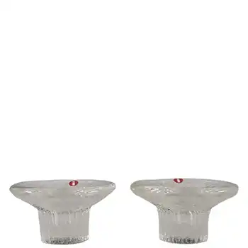 (image for) Iittala Glass Valto Kokko 'Poppa'' Candlesticks - Label