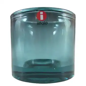 (image for) Iittala Turquoise Glass Heikki Orvola 'Kivi' Candle Votive