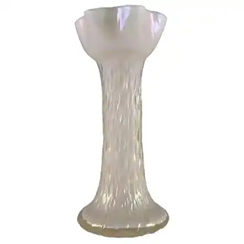 (image for) Kralik Art Nouveau 1900's Iridescent Mother-of-Pearl Glass Vase