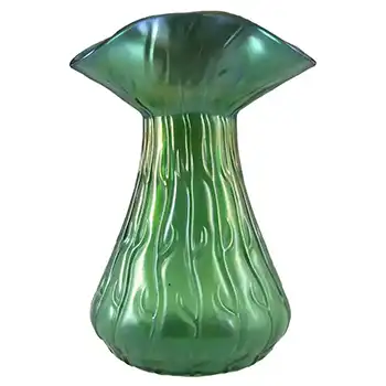 (image for) Loetz / Lötz Art Nouveau Green Glass 'Neptun' Vase