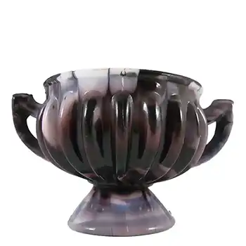 (image for) Sowerby #1299 Victorian Purple Malachite/Slag Glass Bowl