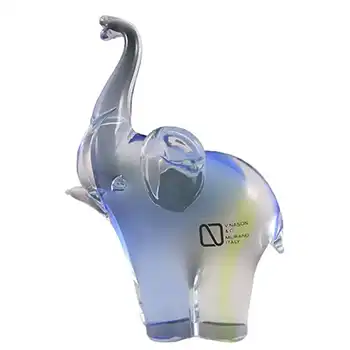(image for) V. Nason & Co Murano Glass Elephant Sculpture - Labelled