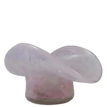 (image for) Nazeing? Clouded Mottled Pink Bubble Glass Posy Vase/Bowl