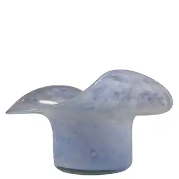 (image for) Nazeing? Clouded Mottled Blue Bubble Glass Posy Vase