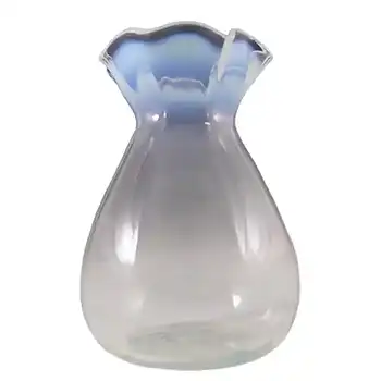 (image for) Victorian 1890's Opalescent Glass Vase