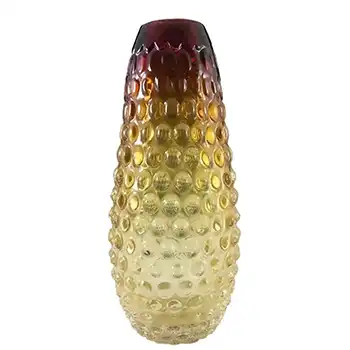 (image for) Prachen Czech Amber Glass Vase - Frantisek Koudelka