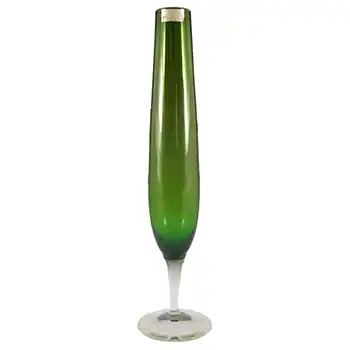 (image for) Randsfjord Norwegian 1970's Green Glass Vase - Labelled