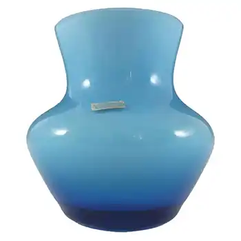 (image for) Friedrich German Blue Retro Cased Glass Vase - Labelled