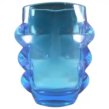 (image for) Sklo Union 1970s Rosice Blue Glass Vase - Pattern 1272