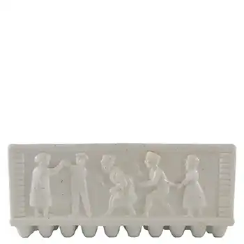 (image for) Sowerby #1293½ Victorian White Milk Glass Posy Trough - Marked