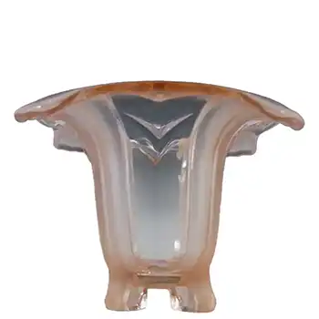 (image for) Sowerby #2631 Art Deco 1930's Pink Glass Posy Bowl/Vase