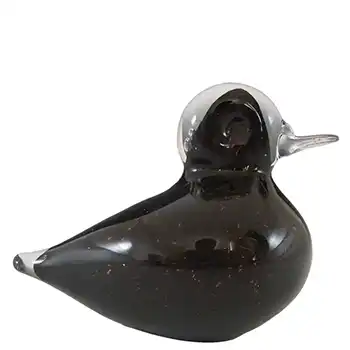 (image for) Wedgwood Speckled Brown Glass Duckling Paperweight - Marked