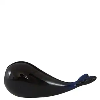 (image for) Wedgwood Blue Glass Whale Paperweight RSW234 - Marked